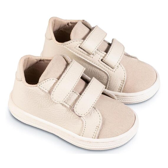 Babywalker Σνίκερ Διπλή Μπαρέτα Χρατς BS3080  Εκρού - Βαπτιστικό Παπούτσι για Αγόρι στο Oneirokosmos