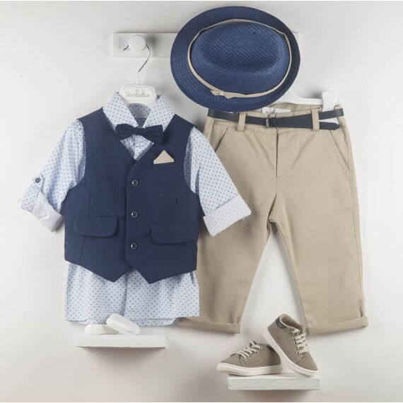 Bambolino:Pierre Βαπτιστικό ρούχο για αγόρι 9781 - Ρούχα Βάπτισης για Αγόρι στο Oneirokosmos