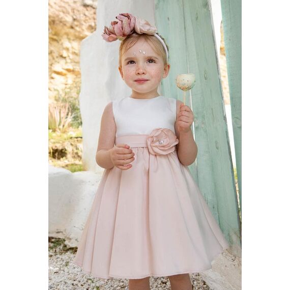 Bambolino:Rosa Βαπτιστικό ρούχο για κορίτσι 1311 - Ρούχα Βάπτισης για Κορίτσι στο Oneirokosmos