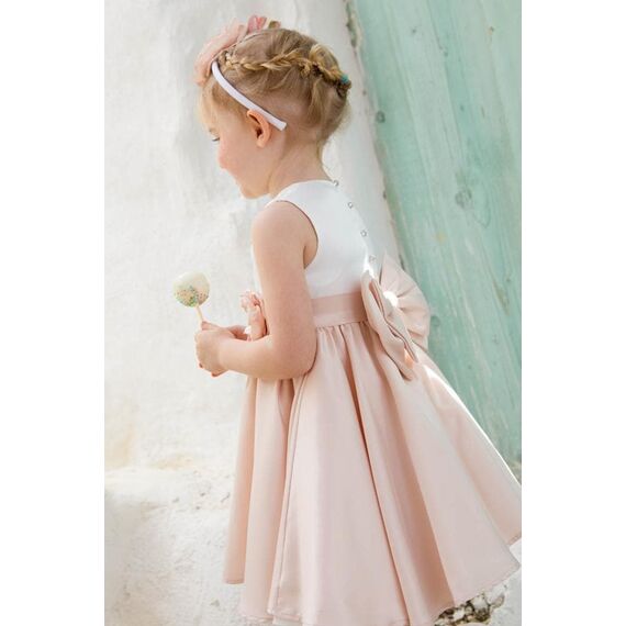 Bambolino:Rosa Βαπτιστικό ρούχο για κορίτσι 1311 - Ρούχα Βάπτισης για Κορίτσι στο Oneirokosmos