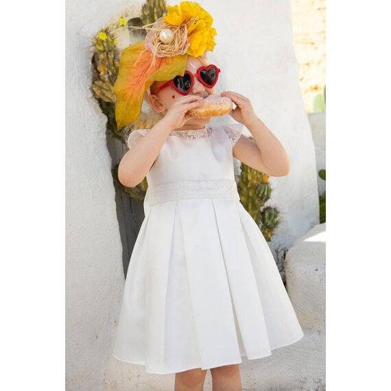 Bambolino:Malamo Βαπτιστικό ρούχο για κορίτσι 1318 - Ρούχα Βάπτισης για Κορίτσι στο Oneirokosmos