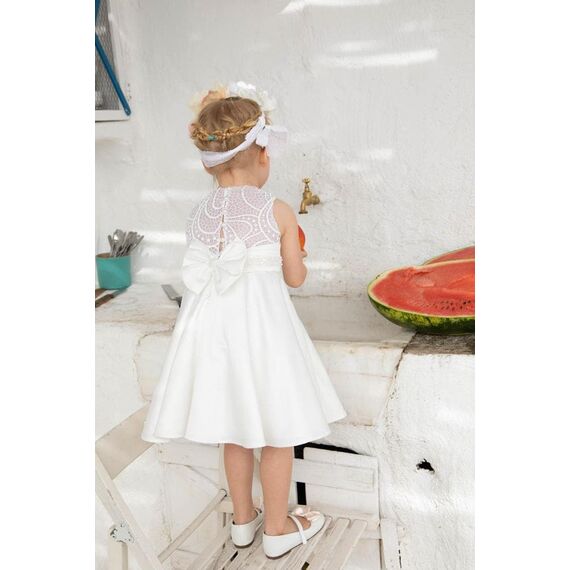 Bambolino:Kalliopi Βαπτιστικό ρούχο για κορίτσι 1319 - Ρούχα Βάπτισης για Κορίτσι στο Oneirokosmos