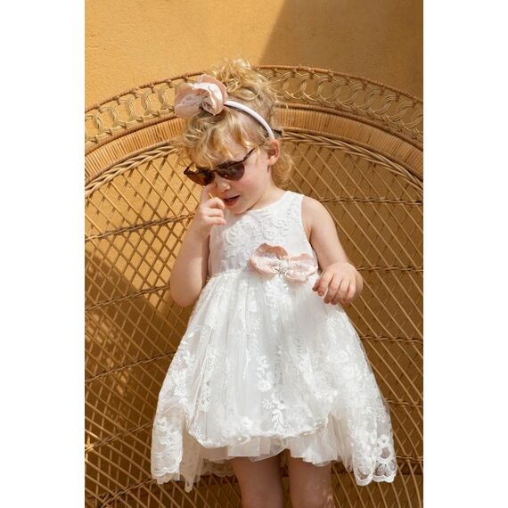 Bambolino:Eirini Βαπτιστικό ρούχο για κορίτσι 1322 - Ρούχα Βάπτισης για Κορίτσι στο Oneirokosmos