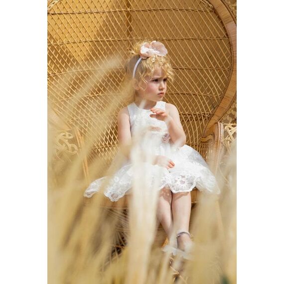 Bambolino:Eirini Βαπτιστικό ρούχο για κορίτσι 1322 - Ρούχα Βάπτισης για Κορίτσι στο Oneirokosmos