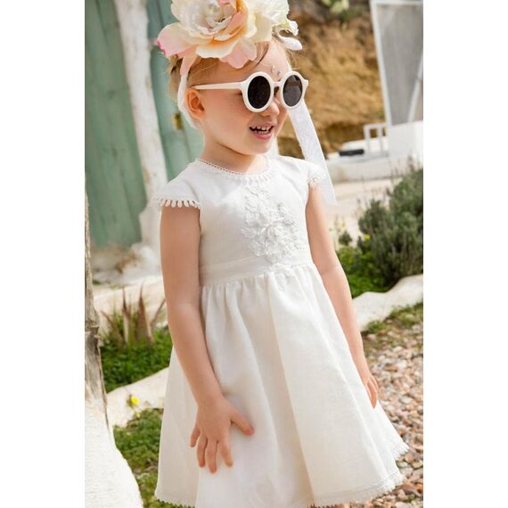 Bambolino:Morgan Βαπτιστικό ρούχο για κορίτσι 1325 - Ρούχα Βάπτισης για Κορίτσι στο Oneirokosmos