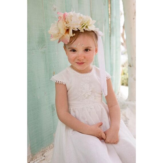 Bambolino:Morgan Βαπτιστικό ρούχο για κορίτσι 1325 - Ρούχα Βάπτισης για Κορίτσι στο Oneirokosmos