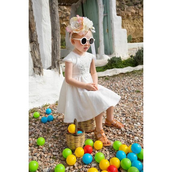 Bambolino:Morgan Βαπτιστικό ρούχο για κορίτσι 1325 - Ρούχα Βάπτισης για Κορίτσι στο Oneirokosmos