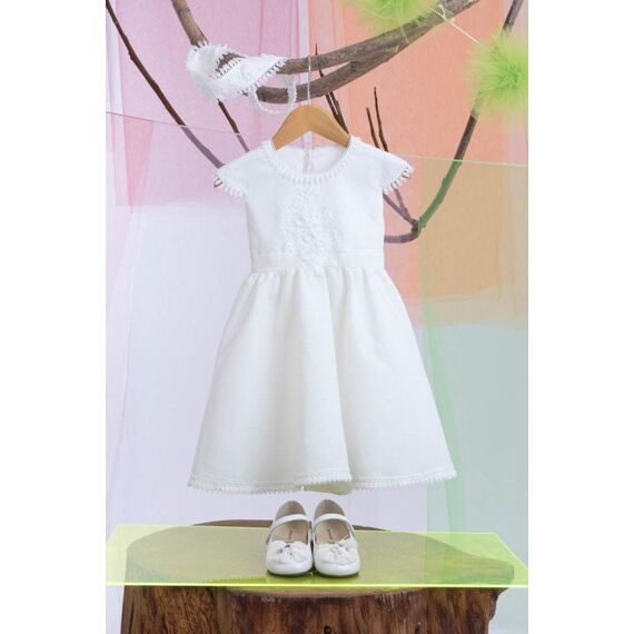 Bambolino:Morgan Βαπτιστικό ρούχο για κορίτσι 1325 - Ρούχα Βάπτισης για Κορίτσι στο Oneirokosmos