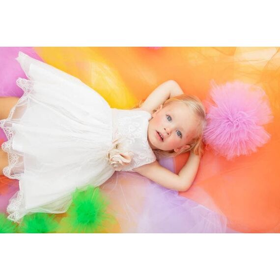 Bambolino:Myrto Βαπτιστικό ρούχο για κορίτσι 1337 - Ρούχα Βάπτισης για Κορίτσι στο Oneirokosmos