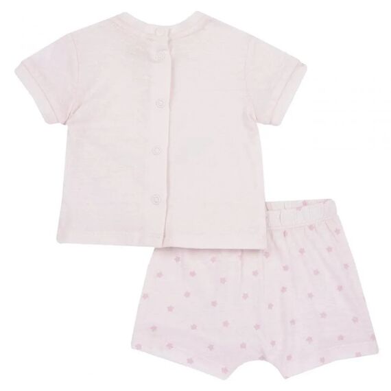 Chicco Σετ Κοντομάνικο Μπλουζάκι με Σορτς Ροζ 75889-011 - Προσφορές στο Oneirokosmos