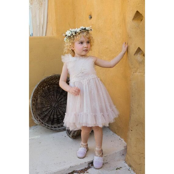 Bambolino:Artemis Βαπτιστικό ρούχο για κορίτσι 1355 - Ρούχα Βάπτισης για Κορίτσι στο Oneirokosmos