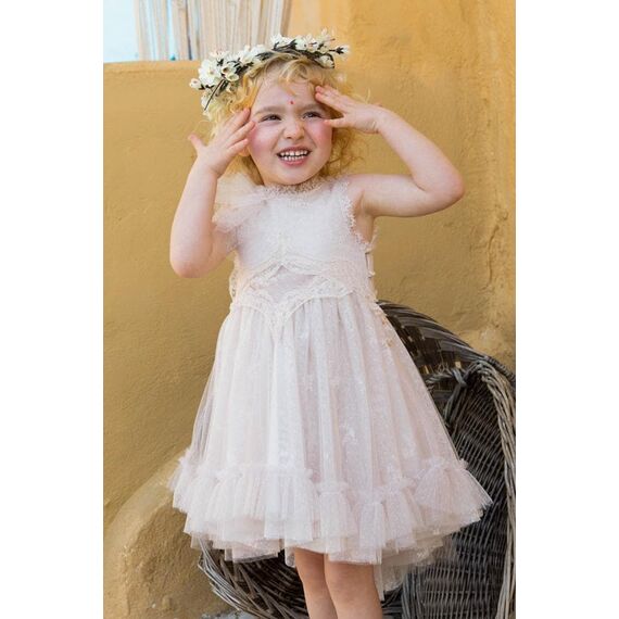 Bambolino:Artemis Βαπτιστικό ρούχο για κορίτσι 1355 - Ρούχα Βάπτισης για Κορίτσι στο Oneirokosmos