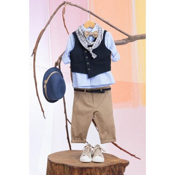 Bambolino:Moustapha Βαπτιστικό ρούχο για αγόρι 1423 - Ρούχα Βάπτισης για Αγόρι στο Oneirokosmos