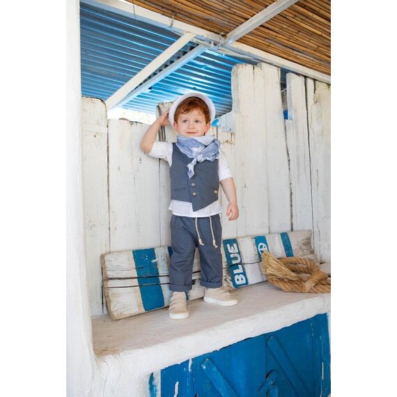 Bambolino:Kiriakos Βαπτιστικό ρούχο για αγόρι 1424 - Ρούχα Βάπτισης για Αγόρι στο Oneirokosmos