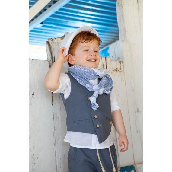 Bambolino:Kiriakos Βαπτιστικό ρούχο για αγόρι 1424 - Ρούχα Βάπτισης για Αγόρι στο Oneirokosmos