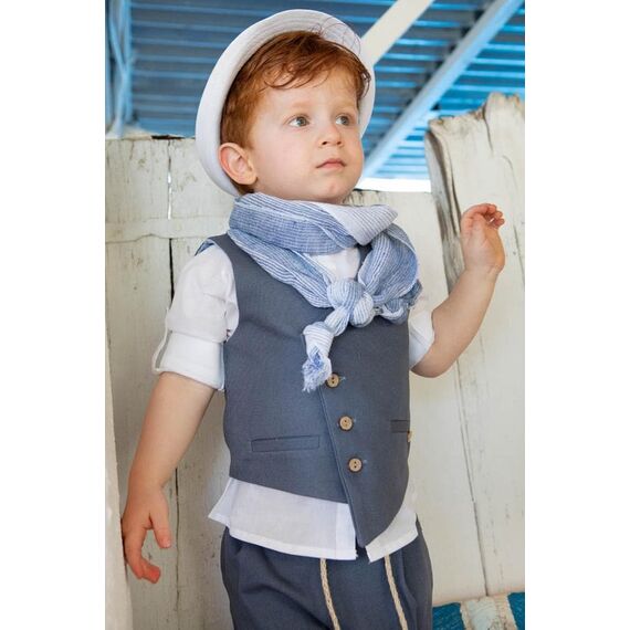 Bambolino:Kiriakos Βαπτιστικό ρούχο για αγόρι 1424 - Ρούχα Βάπτισης για Αγόρι στο Oneirokosmos