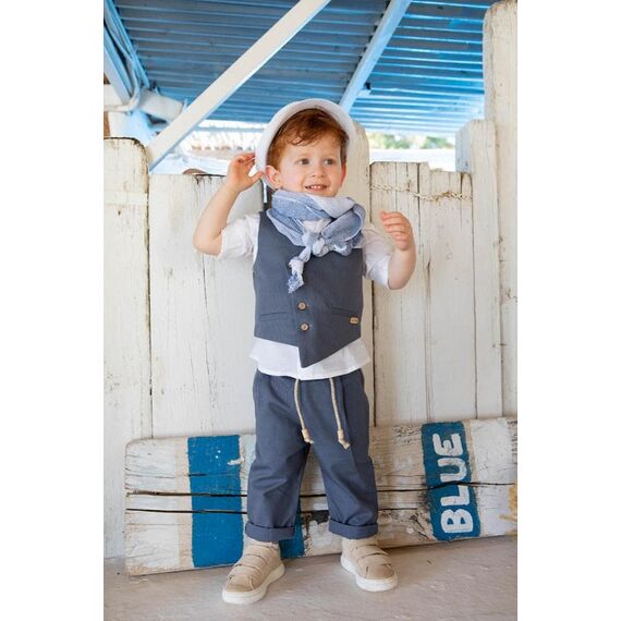 Bambolino:Kiriakos Βαπτιστικό ρούχο για αγόρι 1424 - Ρούχα Βάπτισης για Αγόρι στο Oneirokosmos