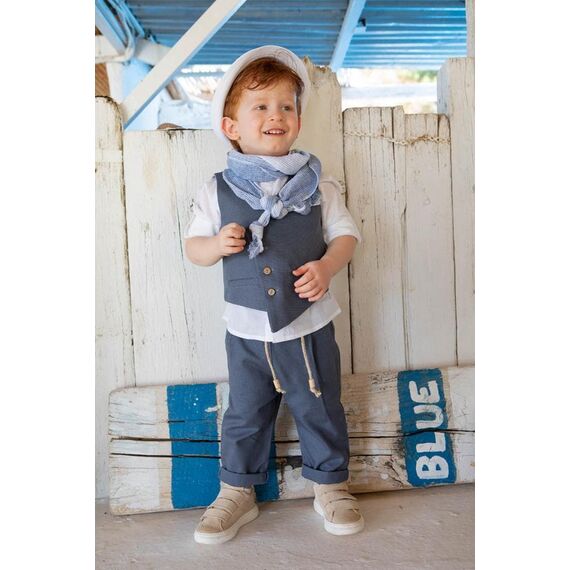 Bambolino:Kiriakos Βαπτιστικό ρούχο για αγόρι 1424 - Ρούχα Βάπτισης για Αγόρι στο Oneirokosmos