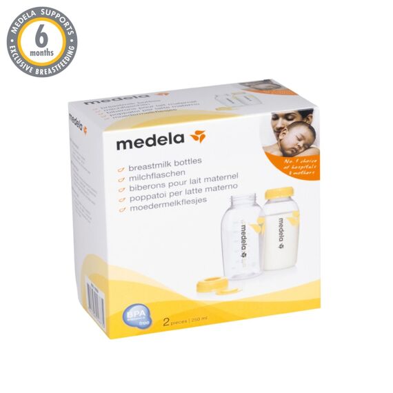 Medela Φιάλες Συλλογής & Αποθήκευσης Μητρικού Γάλακτος 008.0137 250ml 2 τμχ - Συλλογή γάλακτος και αξεσουάρ θηλασμού στο Oneirokosmos