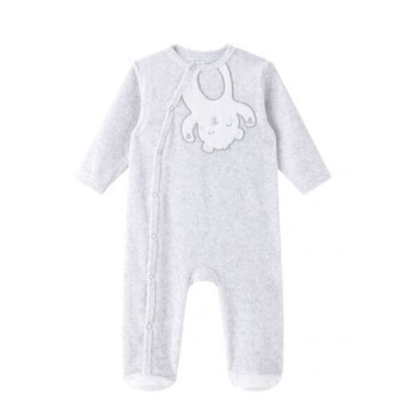 AMOMI Βρεφικό Φορμάκι Βελουτέ Γκρι - Newborm στο Oneirokosmos