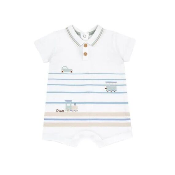 Chicco Βρεφικό Φορμάκι με Πικέ Ύφασμα σε Λευκό Χρώμα 50991-033 - Προσφορές στο Oneirokosmos
