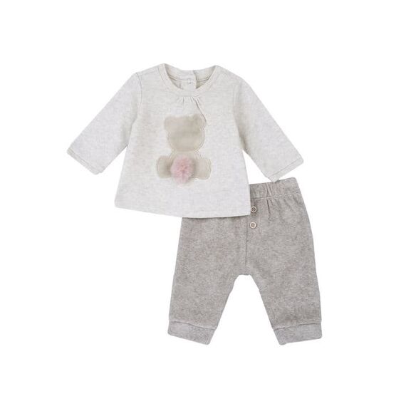 Chicco Βρεφικό Σετ Φόρμας Μπεζ 2 τμχ. - Newborm στο Oneirokosmos