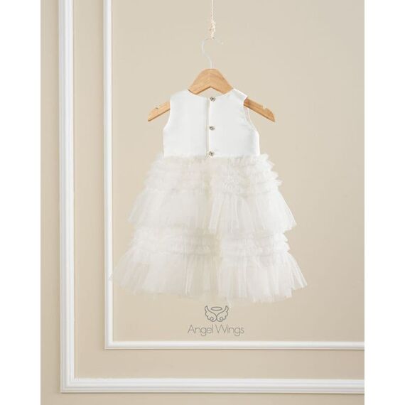 Angel Wings Βαπτιστικά Ρούχα για Κορίτσι Valentina Σχέδιο 277 - Ρούχα Βάπτισης για Κορίτσι στο Oneirokosmos