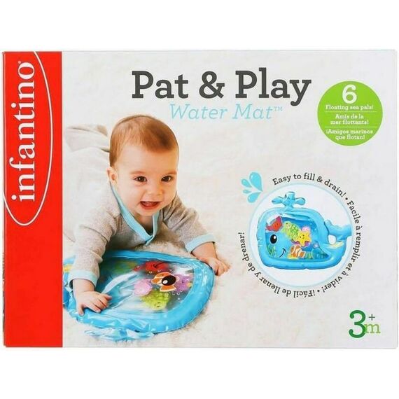Infantino Παιχνίδι Δραστηριοτήτων - Φουσκωτό Μαξιλαράκι Νερού Pat & Play Water Mat B-930-206685-11 - Βρεφικά Παιχνίδια στο Oneirokosmos