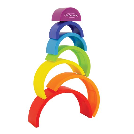Infantino Παιχνίδι Στοίβαξης Magic Rainbow Stacker B-315280-01 - Βρεφικά Παιχνίδια στο Oneirokosmos