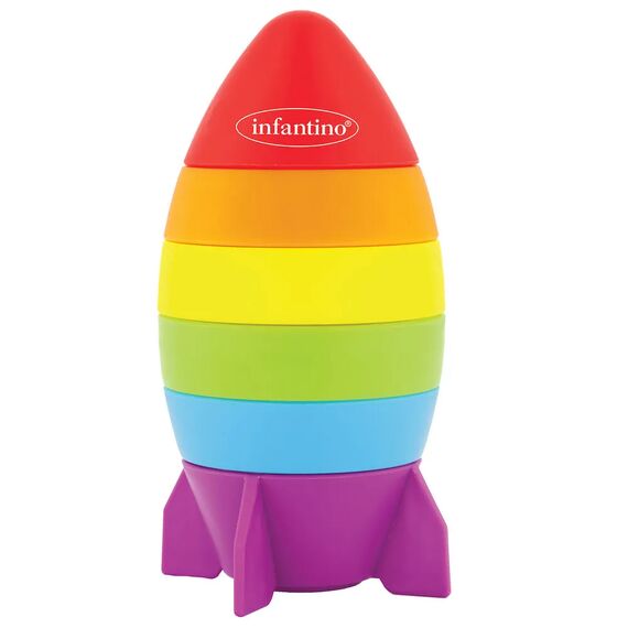 Infantino Παιχνίδι Στοίβαξης Rocket Stacker B-315281-02 - Βρεφικά Παιχνίδια στο Oneirokosmos