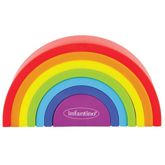 Infantino Παιχνίδι Στοίβαξης Magic Rainbow Stacker B-315280-01 - Βρεφικά Παιχνίδια στο Oneirokosmos