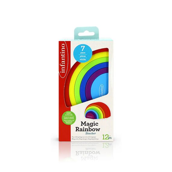 Infantino Παιχνίδι Στοίβαξης Magic Rainbow Stacker B-315280-01 - Βρεφικά Παιχνίδια στο Oneirokosmos