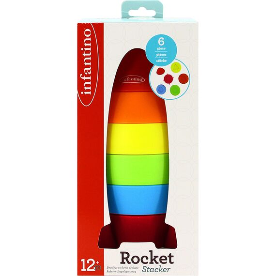 Infantino Παιχνίδι Στοίβαξης Rocket Stacker B-315281-02 - Βρεφικά Παιχνίδια στο Oneirokosmos