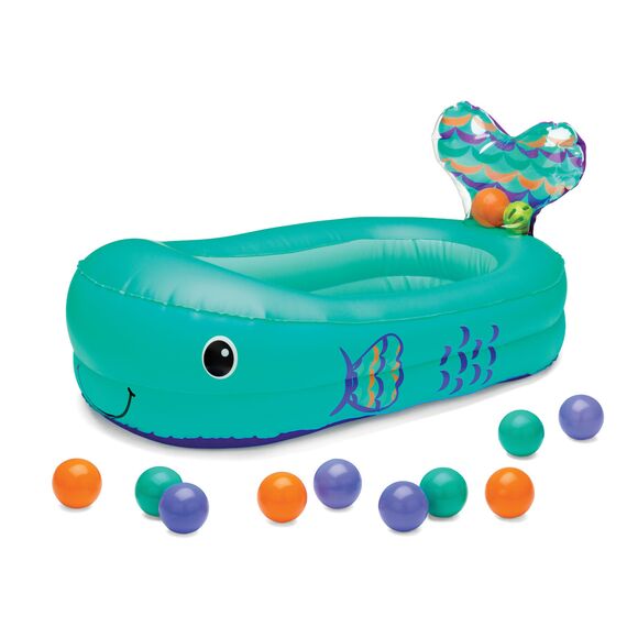 Infantino Whale Bubble Ball with Temperature sensor, Inflatable Bath Tub B-305016-13 - Εκπαιδευτικά Παιχνίδια στο Oneirokosmos