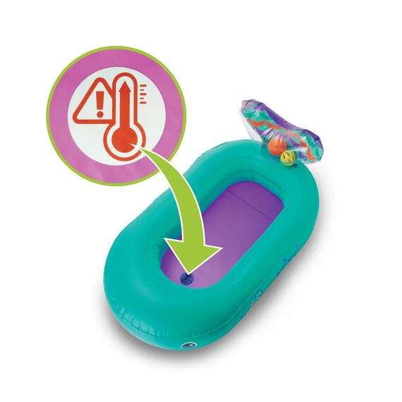 Infantino Whale Bubble Ball with Temperature sensor, Inflatable Bath Tub B-305016-13 - Εκπαιδευτικά Παιχνίδια στο Oneirokosmos