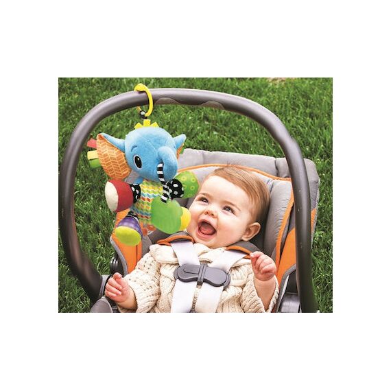 Infantino κρεμαστό παιχνίδι-μασητικό Peanut The Elephant Activity Pal B-005378-12 - Βρεφικά Παιχνίδια στο Oneirokosmos