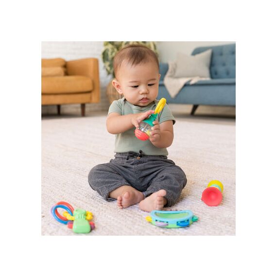 Infantino Κουδουνίστρα Μαράκα Απαλές Υφές Οδοντοφυΐας Χωρίς Bpa B-315259-00 - Βρεφικά Παιχνίδια στο Oneirokosmos