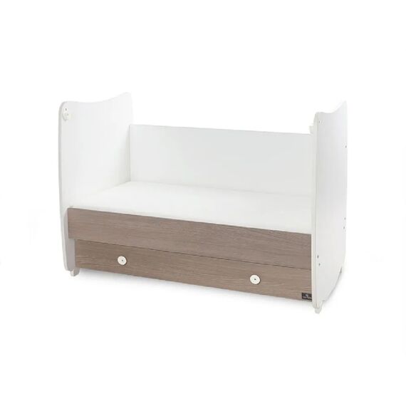 Lorelli Μετατρεπόμενο Κρεβάτι Dream White & Coffee 60x120  10150420042A - Βρεφικά Κρεβατάκια Κούνιες Μωρού στο Oneirokosmos