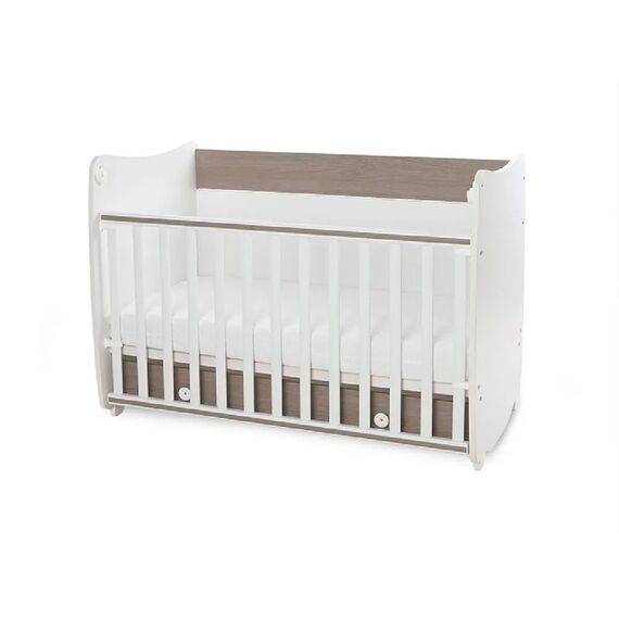 Lorelli Μετατρεπόμενο Κρεβάτι Dream White & Coffee 60x120  10150420042A - Βρεφικά Κρεβατάκια Κούνιες Μωρού στο Oneirokosmos