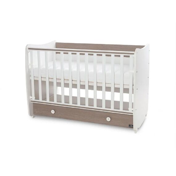 Lorelli Μετατρεπόμενο Κρεβάτι Dream White & Coffee 60x120  10150420042A - Βρεφικά Κρεβατάκια Κούνιες Μωρού στο Oneirokosmos