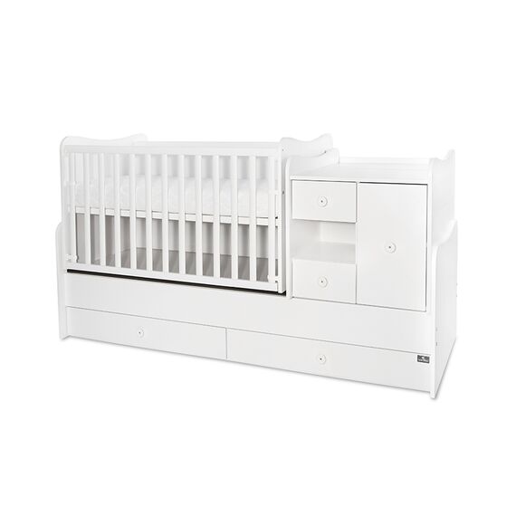 Πολυμορφικό Κρεβάτι Lorelli MiniMax  White 10150500024A - Βρεφικά Πολυμορφικά Κρεβατάκια στο Oneirokosmos