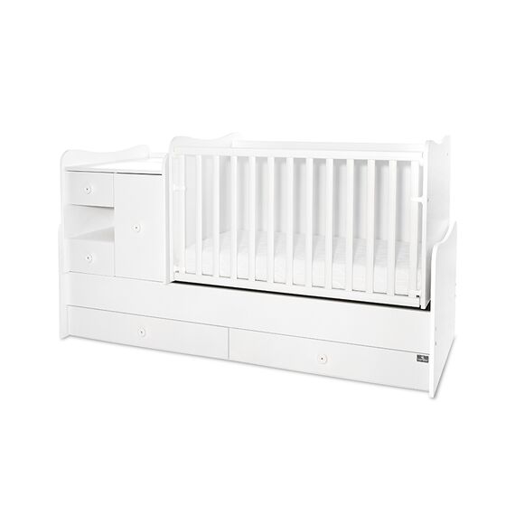 Πολυμορφικό Κρεβάτι Lorelli MiniMax  White 10150500024A - Βρεφικά Πολυμορφικά Κρεβατάκια στο Oneirokosmos