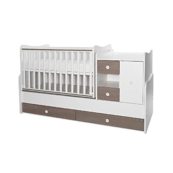 Πολυμορφικό Κρεβάτι Lorelli MiniMax  White & Coffee 10150500042A - Βρεφικά Πολυμορφικά Κρεβατάκια στο Oneirokosmos