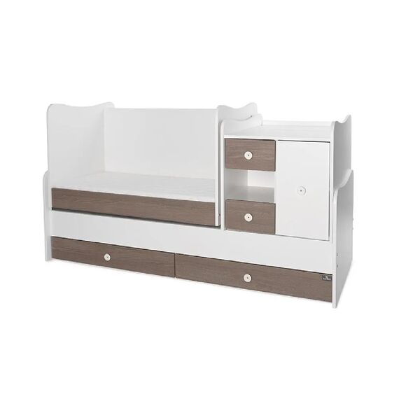 Πολυμορφικό Κρεβάτι Lorelli MiniMax  White & Coffee 10150500042A - Βρεφικά Πολυμορφικά Κρεβατάκια στο Oneirokosmos