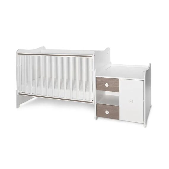 Πολυμορφικό Κρεβάτι Lorelli MiniMax  White & Coffee 10150500042A - Βρεφικά Πολυμορφικά Κρεβατάκια στο Oneirokosmos