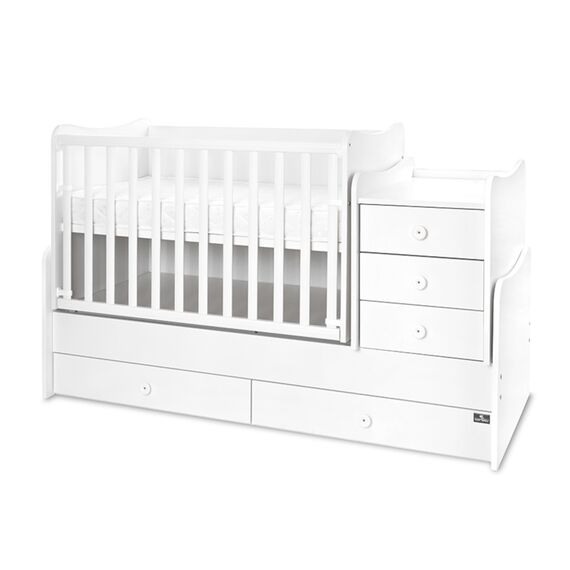 Lorelli Πολυμορφικό Κρεβάτι Maxi Plus White 10150580024P - Βρεφικά Πολυμορφικά Κρεβατάκια στο Oneirokosmos