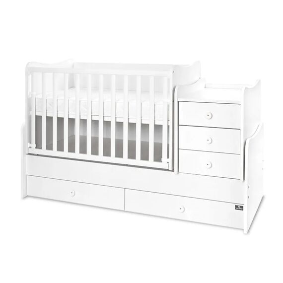 Lorelli Πολυμορφικό Κρεβάτι Maxi Plus White 10150580024P - Βρεφικά Πολυμορφικά Κρεβατάκια στο Oneirokosmos
