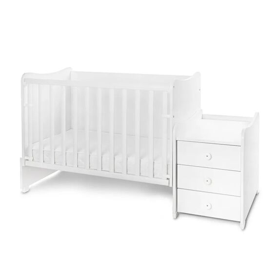 Lorelli Πολυμορφικό Κρεβάτι Maxi Plus White 10150580024P - Βρεφικά Πολυμορφικά Κρεβατάκια στο Oneirokosmos