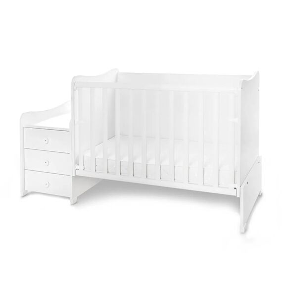 Lorelli Πολυμορφικό Κρεβάτι Maxi Plus White 10150580024P - Βρεφικά Πολυμορφικά Κρεβατάκια στο Oneirokosmos