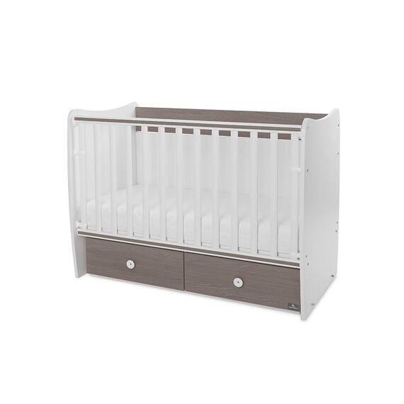 Lorelli Κρεβάτι Matrix 60x120 White & Coffee 10150600042P - Βρεφικά Κρεβατάκια Κούνιες Μωρού στο Oneirokosmos